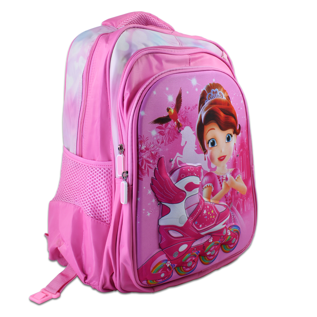 Kit Escolar 3 En 1  Mochila Princesita sofia Con Luces Led Lonchera Y Lapicera .