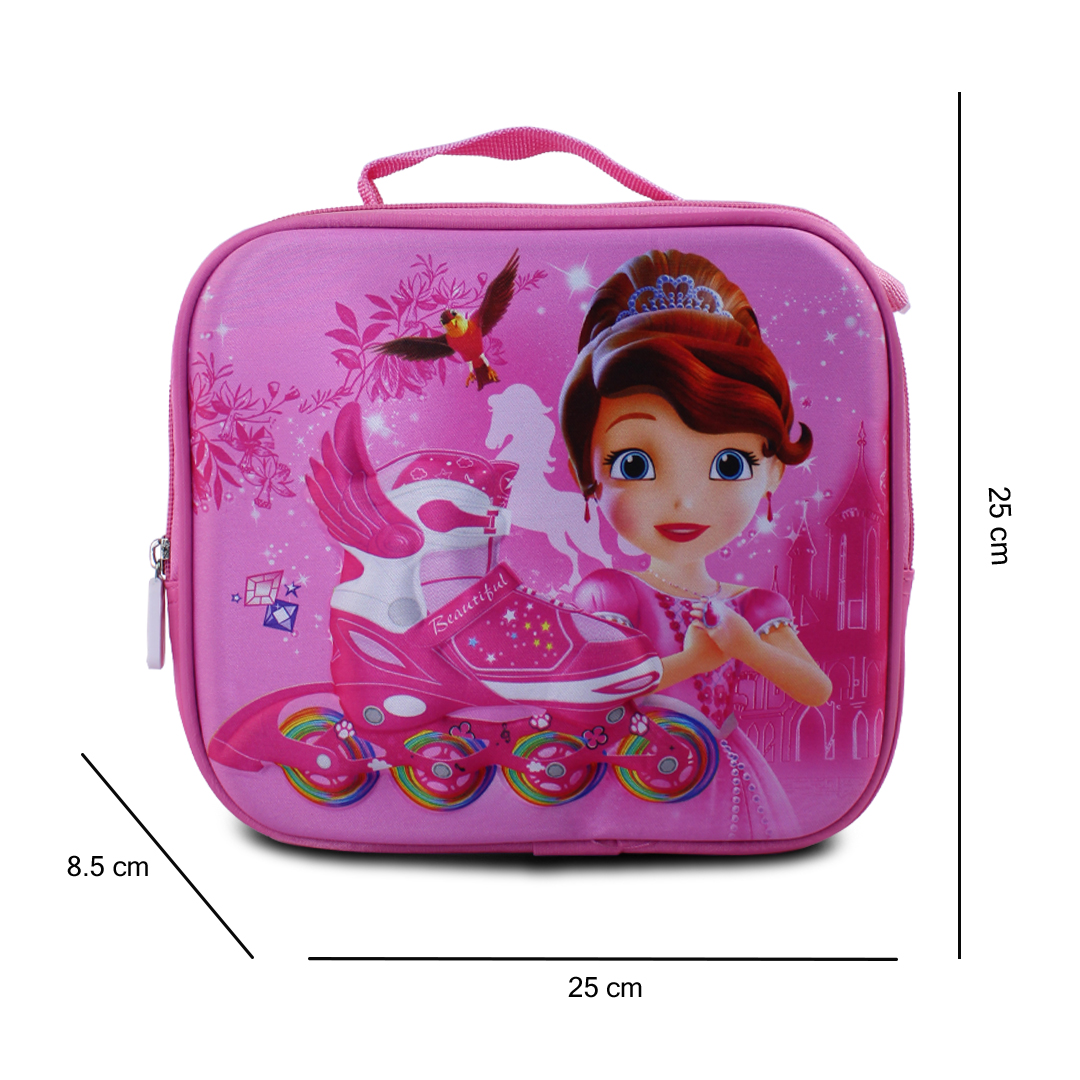Kit Escolar 3 En 1  Mochila Princesita sofia Con Luces Led Lonchera Y Lapicera .