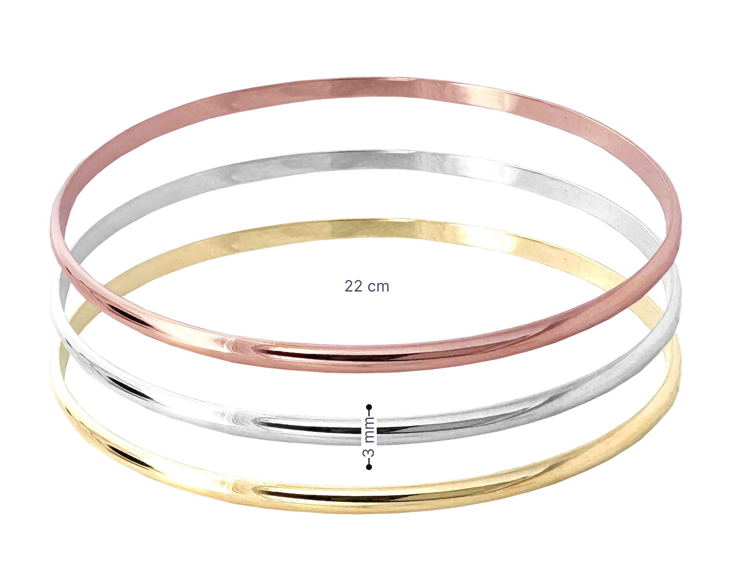 Pulsera Aros Chapa de Oro 18K Horoz Semanario Florentino SH66.