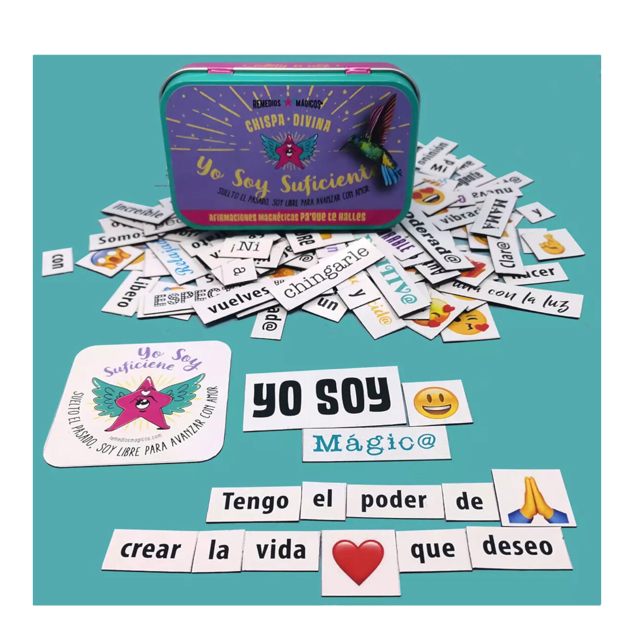 Lata Yo Soy Suficiente Remedios Mágicos.