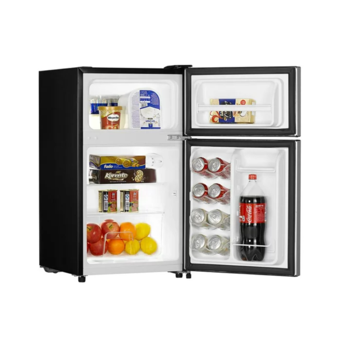 Frigobar 3.3p3 Hisense Doble Puerta RT33D6AAE Silver 120v.