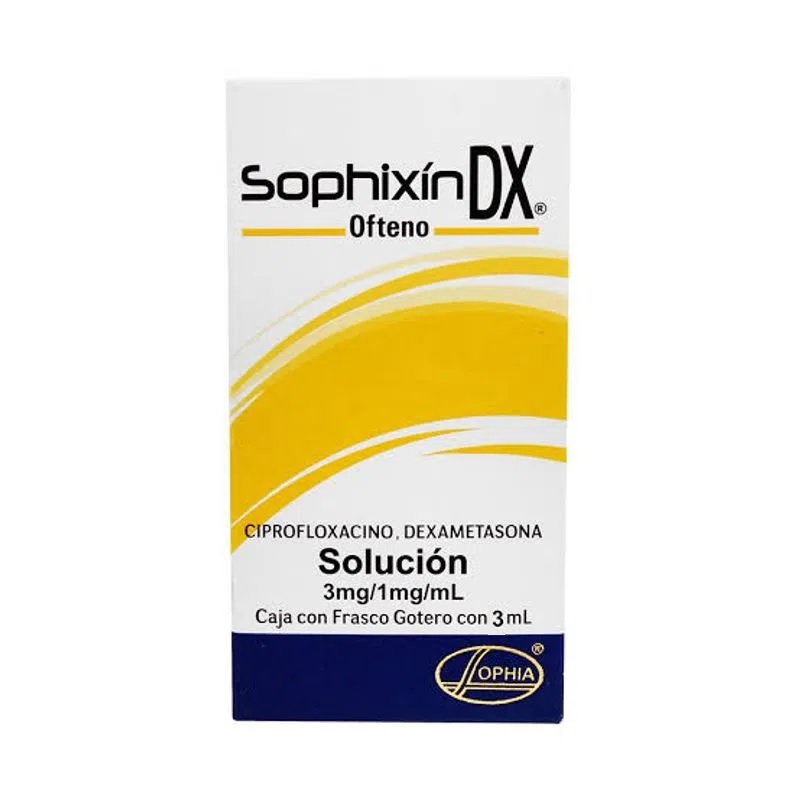 Sophixín DX Ofteno 3mg/1mg/ml, 2.5ml Solución .