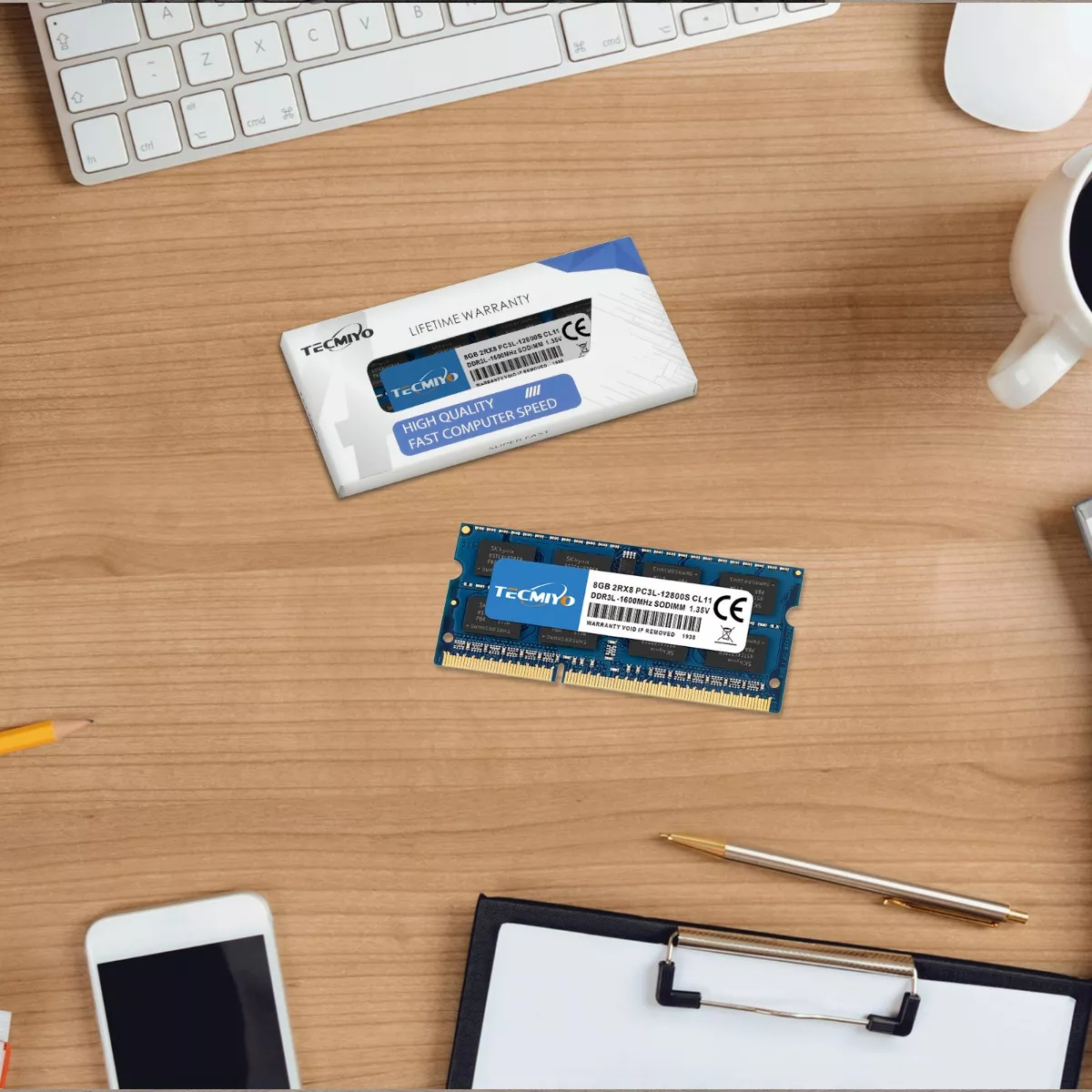 Memoria RAM gamer color azul 8GB 
