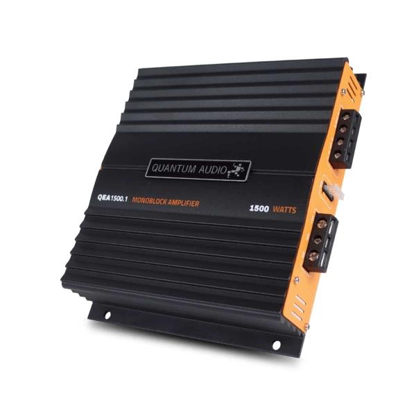 Amplificador Monoblock Quantum Audio QEA1500.1 1500 Watts Clase A/B 2 Ohms con Controlador de bajos 