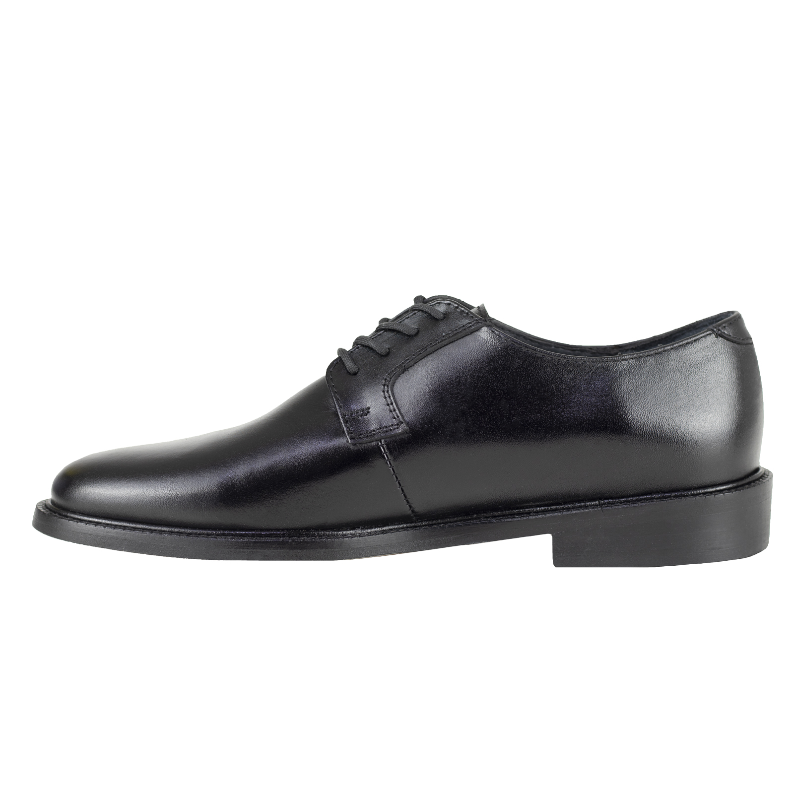 Zapato Negro Derby Hombre Clasico Bond 51955 Suela De Cuero.