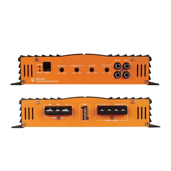 Amplificador Monoblock Quantum Audio QEA1500.1 1500 Watts Clase A/B 2 Ohms con Controlador de bajos 