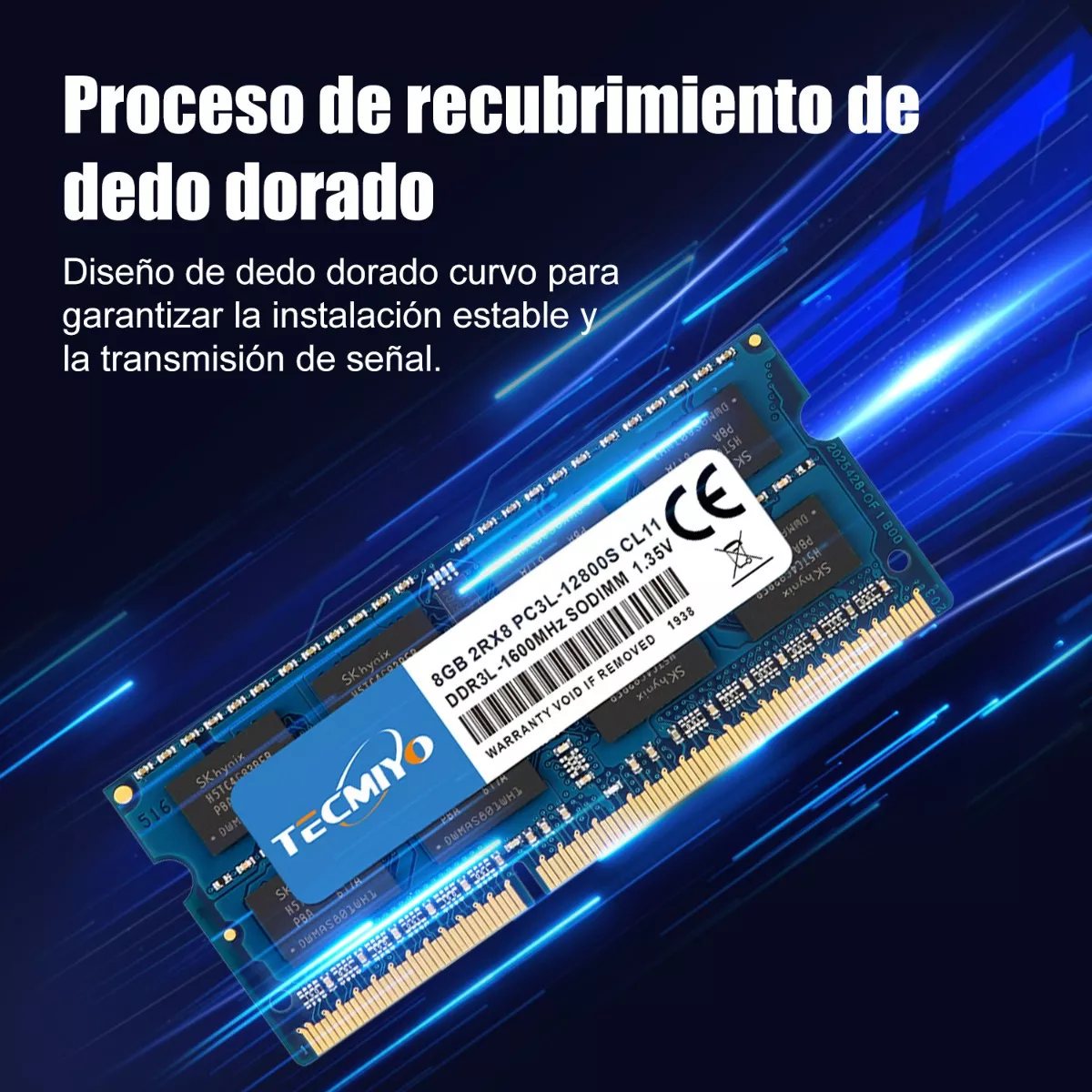 Memoria RAM gamer color azul 8GB 
