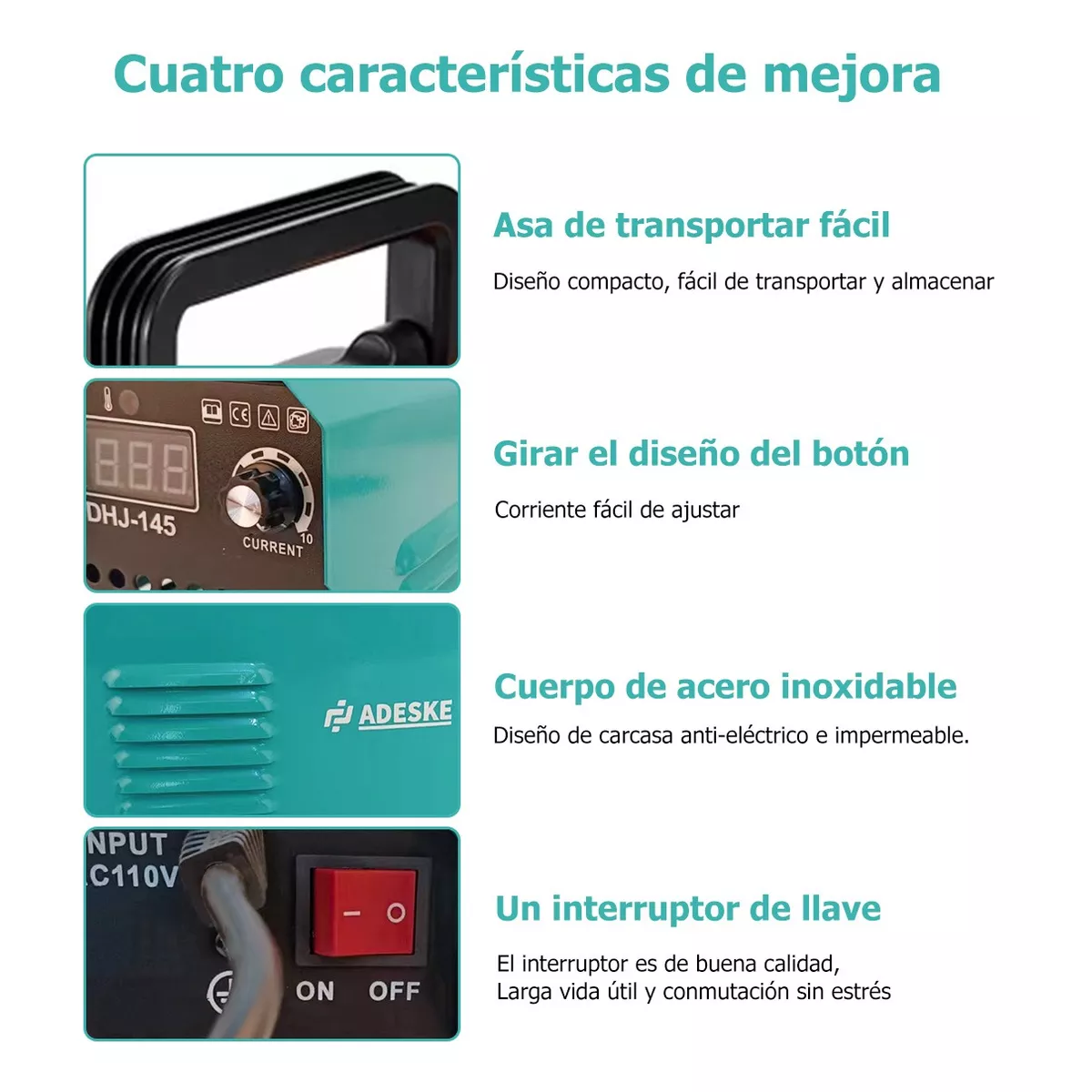Mini Soldadoras Maquina Soldar Inverter Portatil Inversores Verde