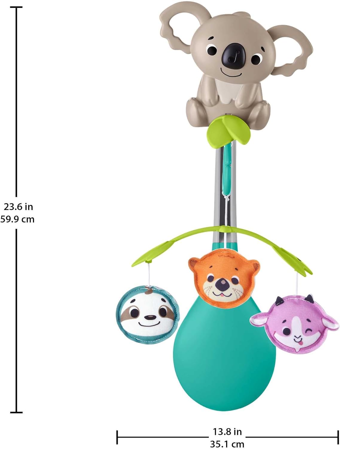 Fisher Price,Baby, Móvil Koala para Bebé, Recién Nacido Dulces Sentidos Sensimals, Baby,.
