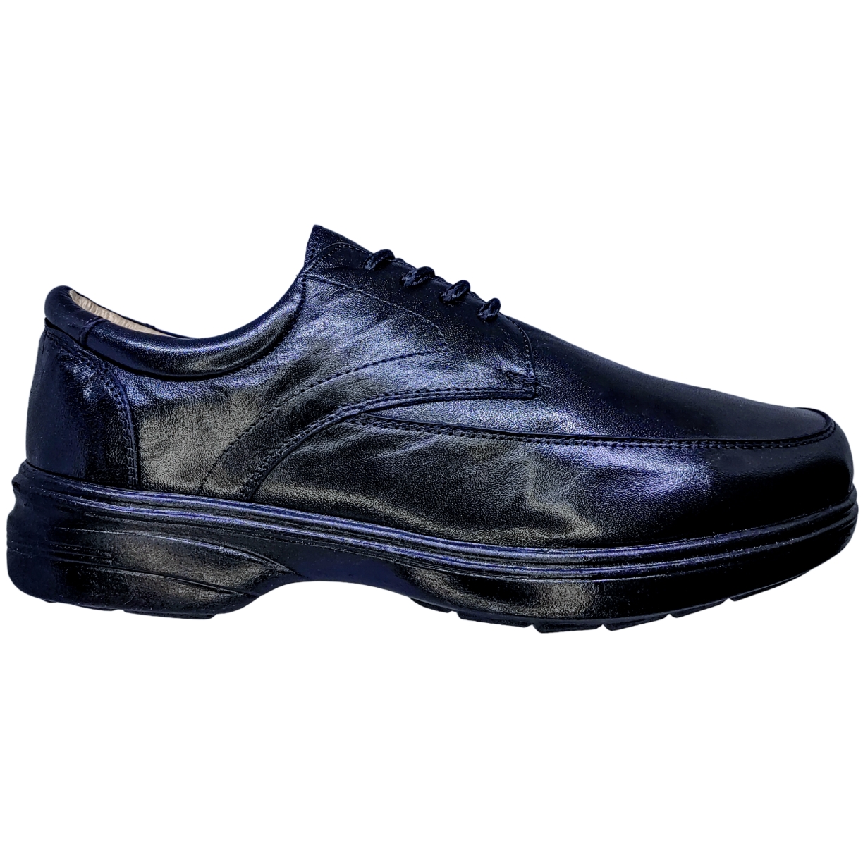 Calzado Especial Para Pie Delicado o Diabético De Caballero Color Negro.