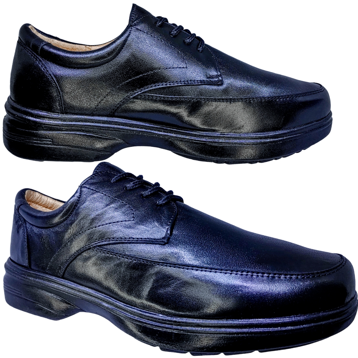 Calzado Especial Para Pie Delicado o Diabético De Caballero Color Negro.