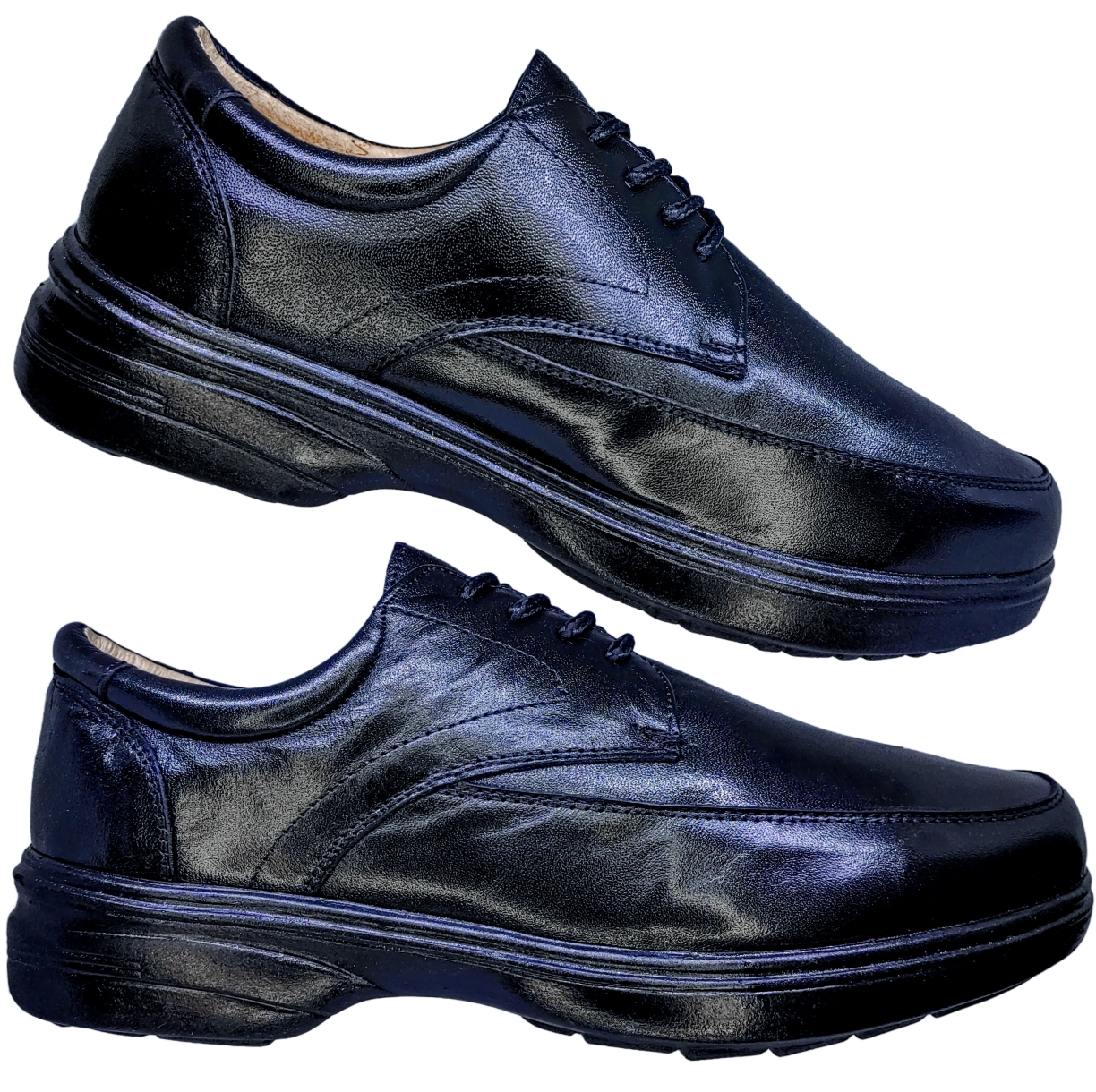 Calzado Especial Para Pie Delicado o Diabético De Caballero Color Negro.