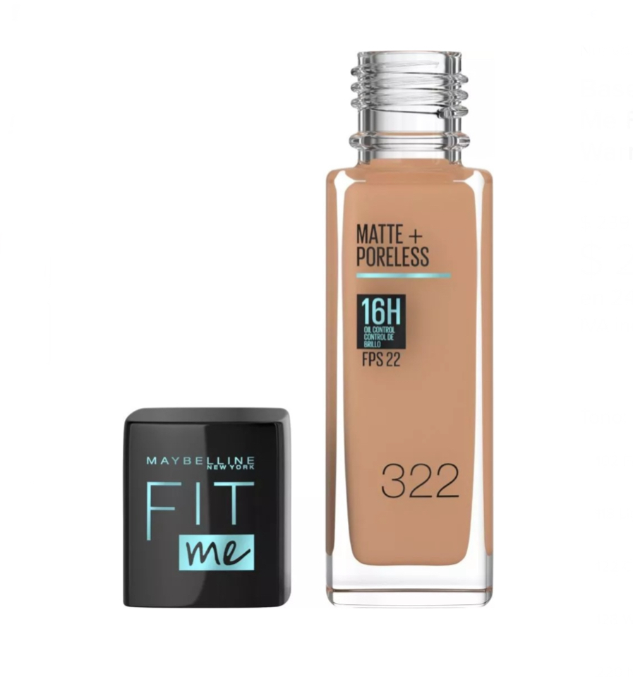 Base De Maquillaje Maybelline Fit Me Fps 22 Matte 30 Ml 322.