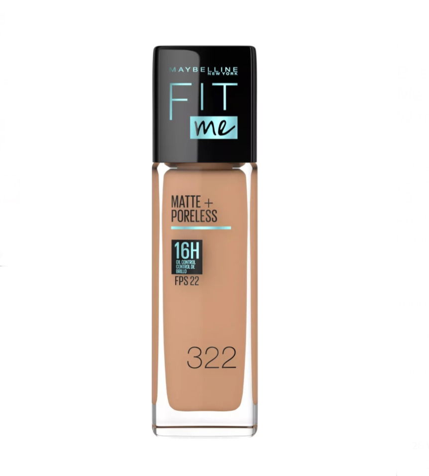 Base De Maquillaje Maybelline Fit Me Fps 22 Matte 30 Ml 322.