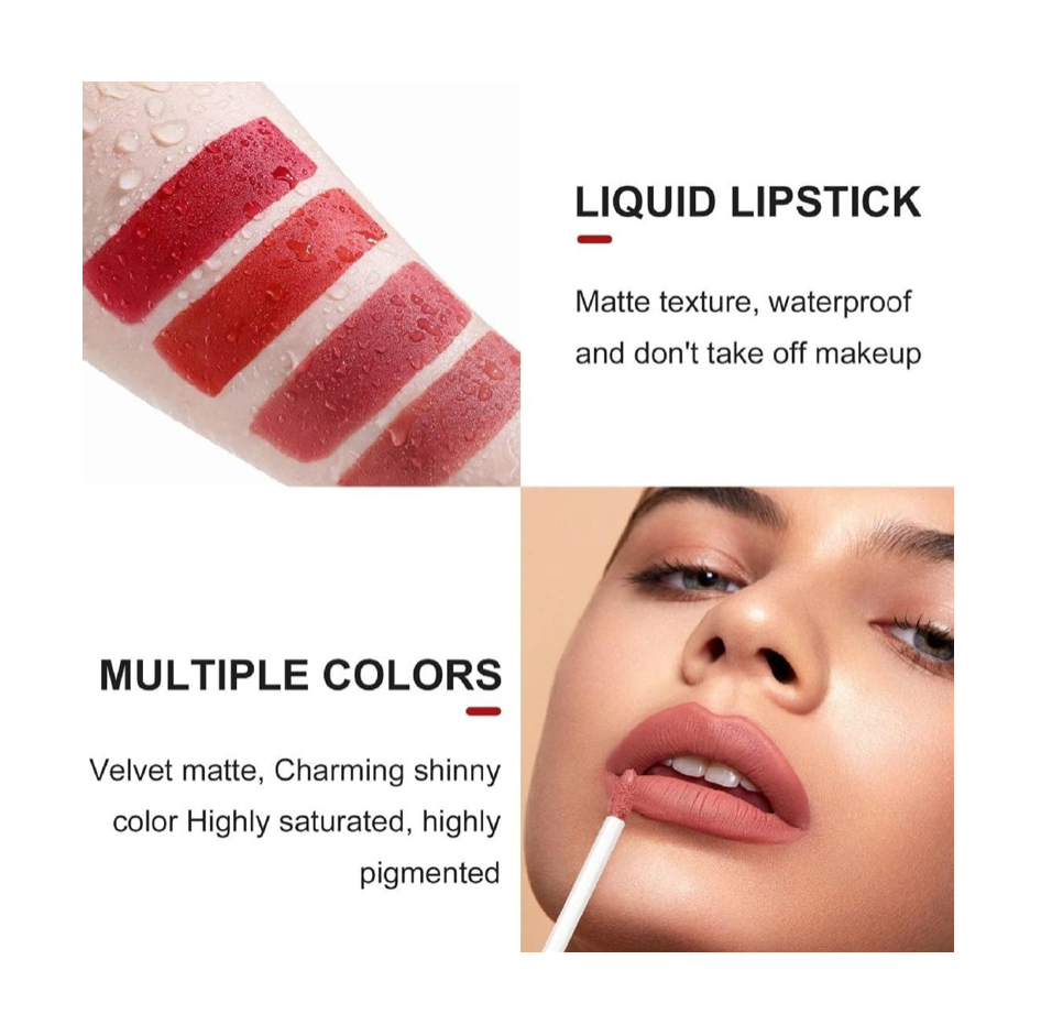 Lápiz Labial Líquido Lápiz De Labios Mate 12.