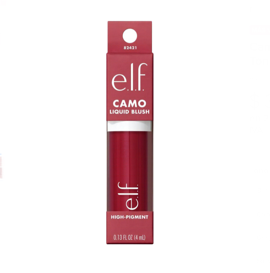 Camo Liquid Blush Elf Cosmetics Tono del maquillaje Berry Well.