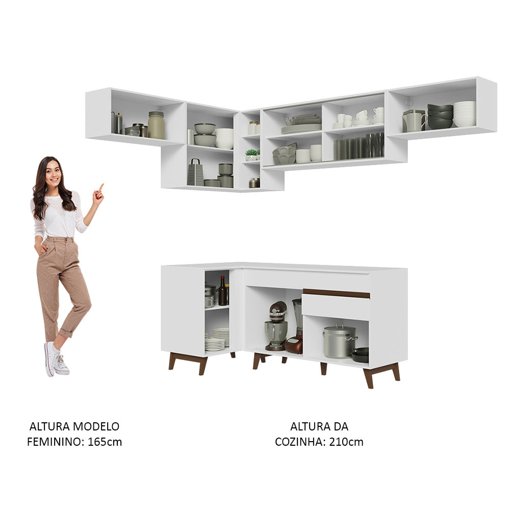 Cocina Integral Modular Madesa Reims 402cm BB 01.