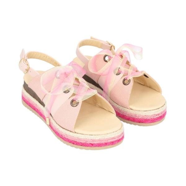 Alpargata De Plataforma Mujer Color Rosa Peach Con Listón