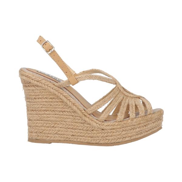 Botín Puntal De Tacón Charol Drillo Micro Suede Camel Para Mujer