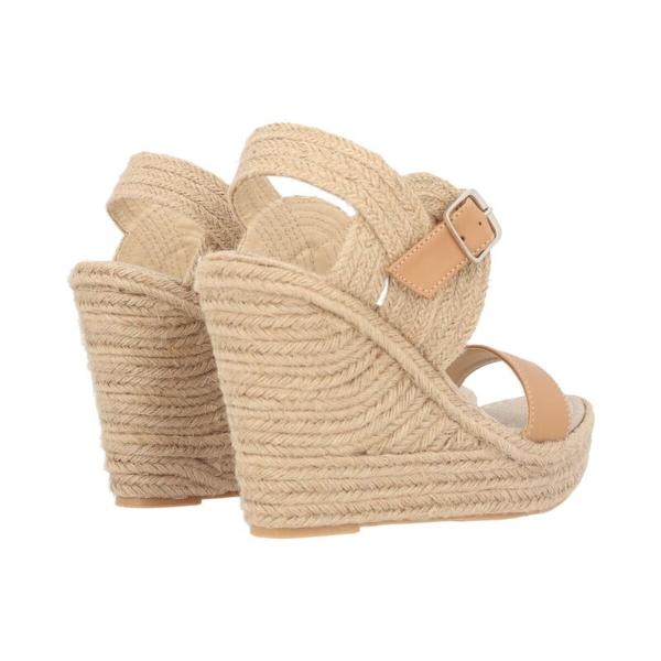 Alpargata De Plataforma Yute Natural Para Mujer Beige Con Látigo