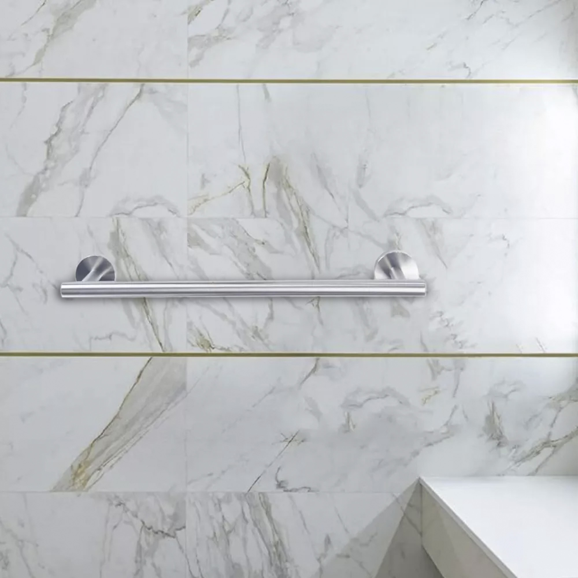 Meer - Set De 4 Accesorios Baño De Acero Inoxidable Satinado
