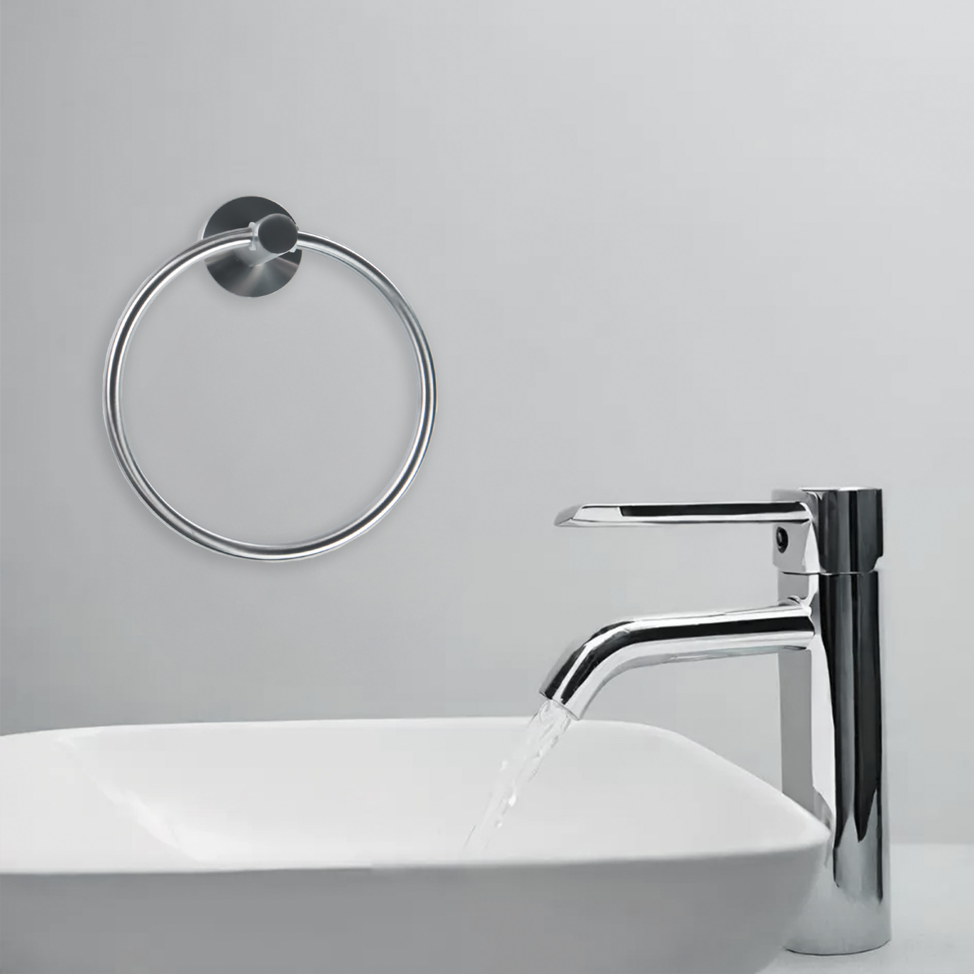Meer - Set De 4 Accesorios Baño De Acero Inoxidable Satinado