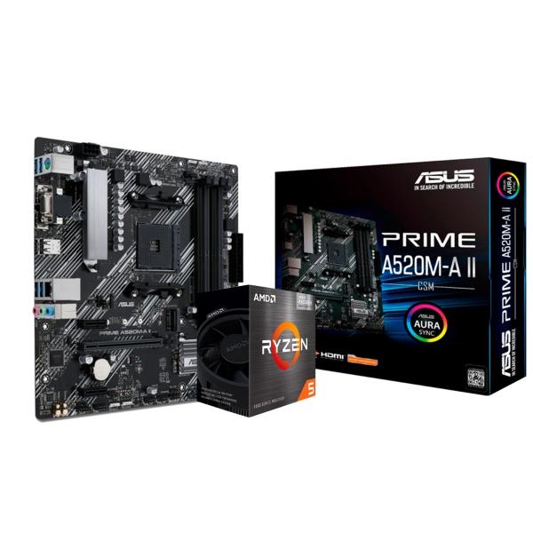 Kit De Actualizacion Gamer Ryzen 5 5600g + Motherboard A520m.