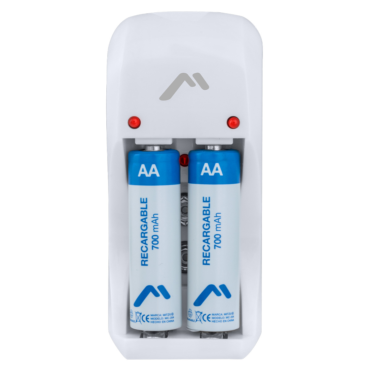 Cargador De Baterias Mitzu Aa/aaa/9 V/ni-cd/ni-mh Mc-204.