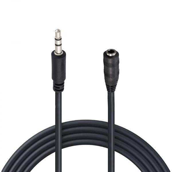 Cable Extensión Auxiliar Estéreo Macho a Hembra 3.5mm 1.8m.