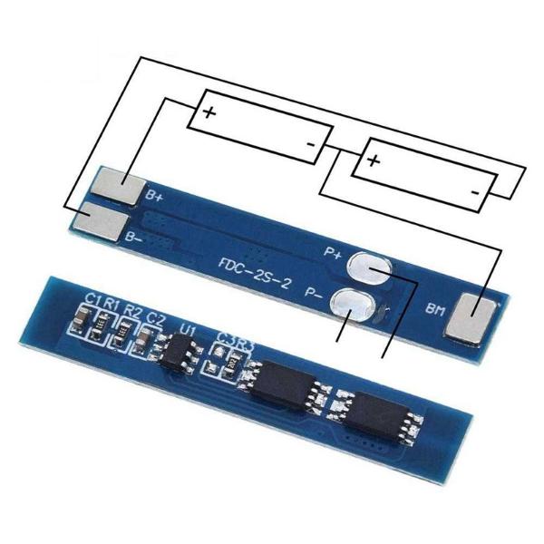 Cargador BMS 2s 2 Celdas Baterías 18650