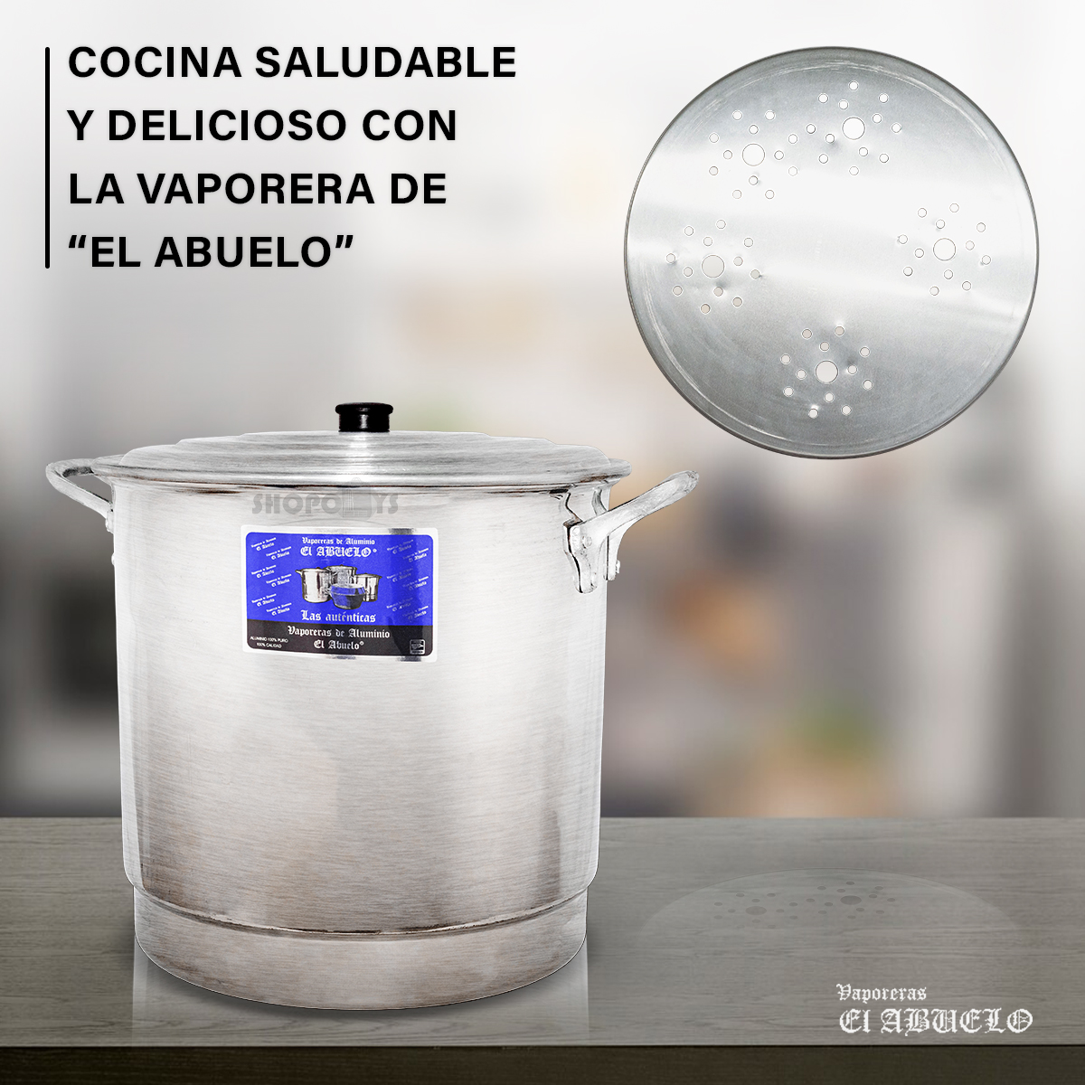 Vaporera De Aluminio El Abuelo 34