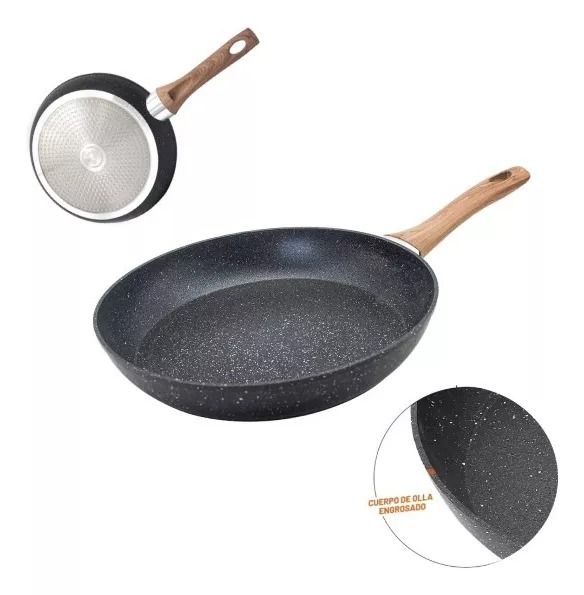 Sartén Antiadherente Cocina Menaje 20cm Aluminio Alemán.
