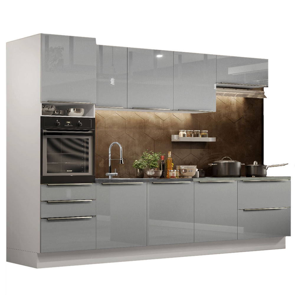 Cocina Integral Modular Madesa Lux 320cm BG.