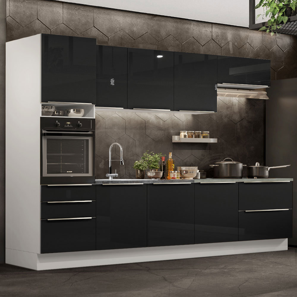 Cocina Integral Modular Madesa Lux 320cm BN.