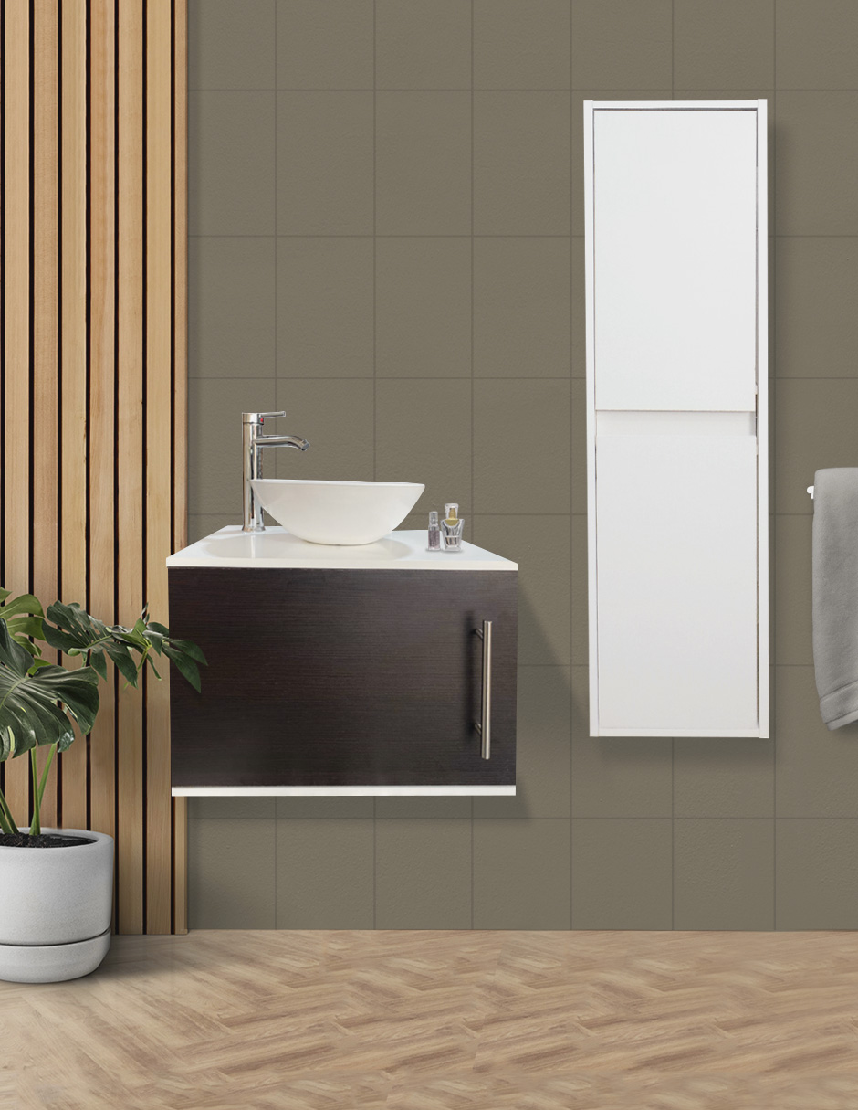 Gabinete Para Baño Con Lavabo + Gabinete De Almacenamiento