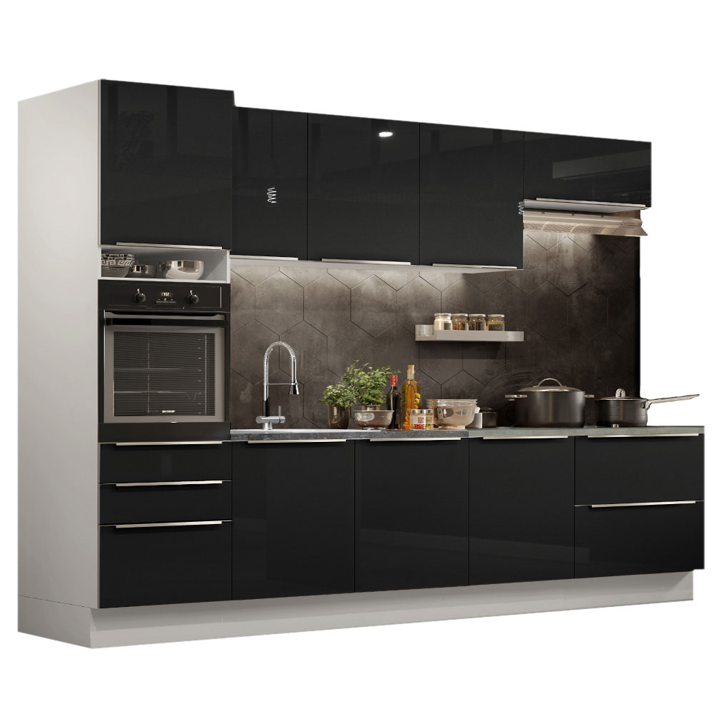 Cocina Integral Modular Madesa Lux 320cm BN.