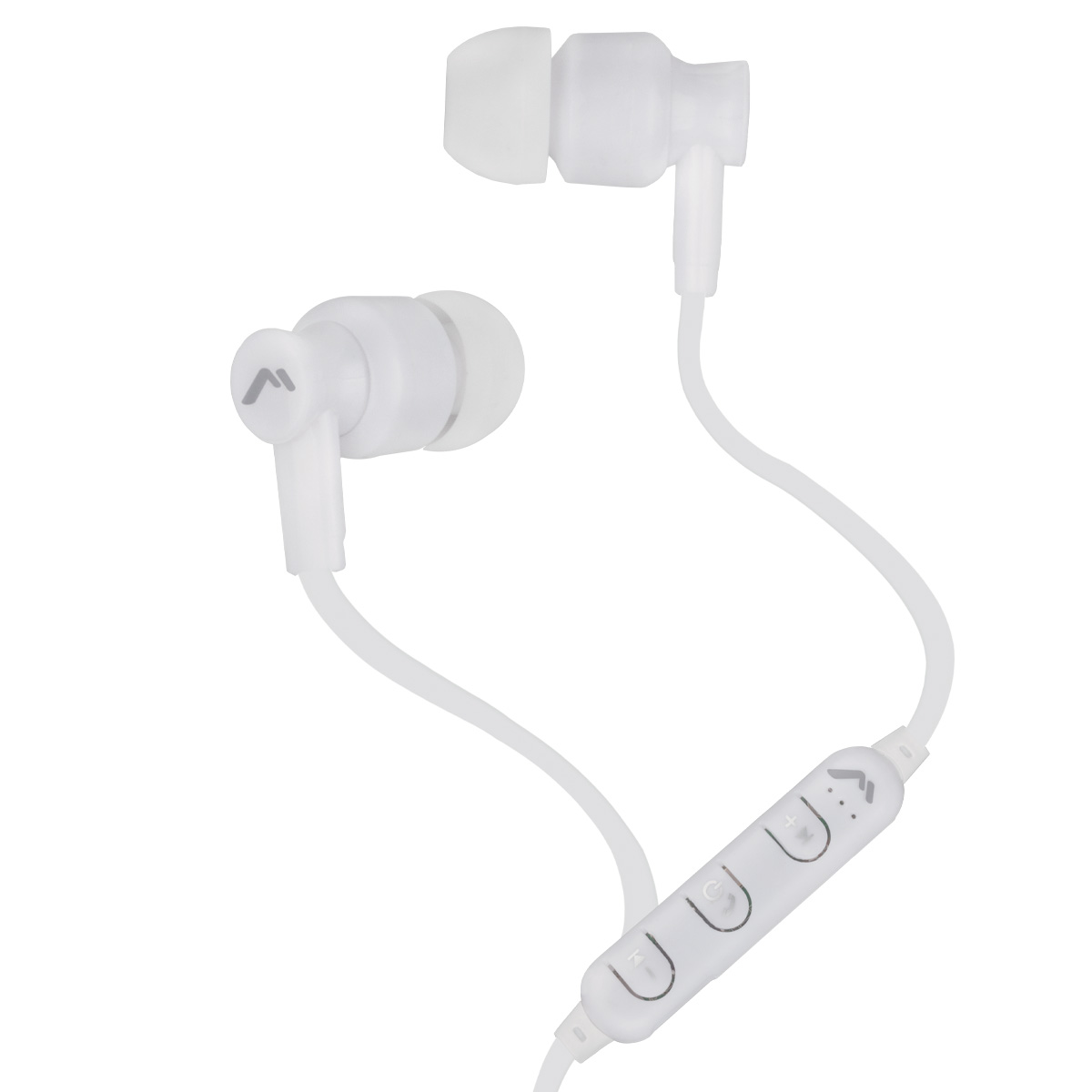Audífonos Inalámbricos Bluetooth Con Cable Plano Y Manos Lib.