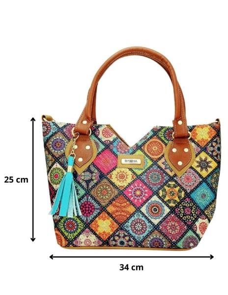 Juego de Bolsa y Cartera artesanales Sandy Bambú de yute