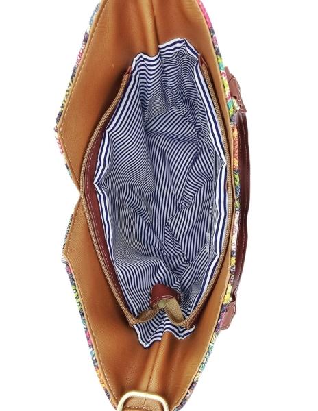 Juego de Bolsa y Cartera artesanales Sandy Bambú de yute