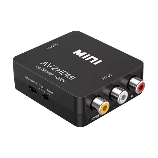 Adaptador Rca Vga A Hdmi 1080p Convertidor De Audio Y Video
