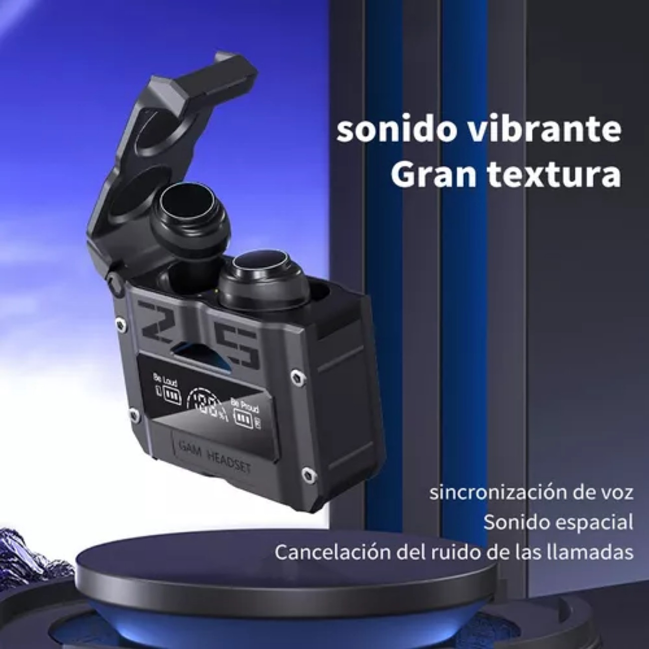 Mvpsmart Audífonos Gamer Bluetooth Cargas De Gran Capacidad