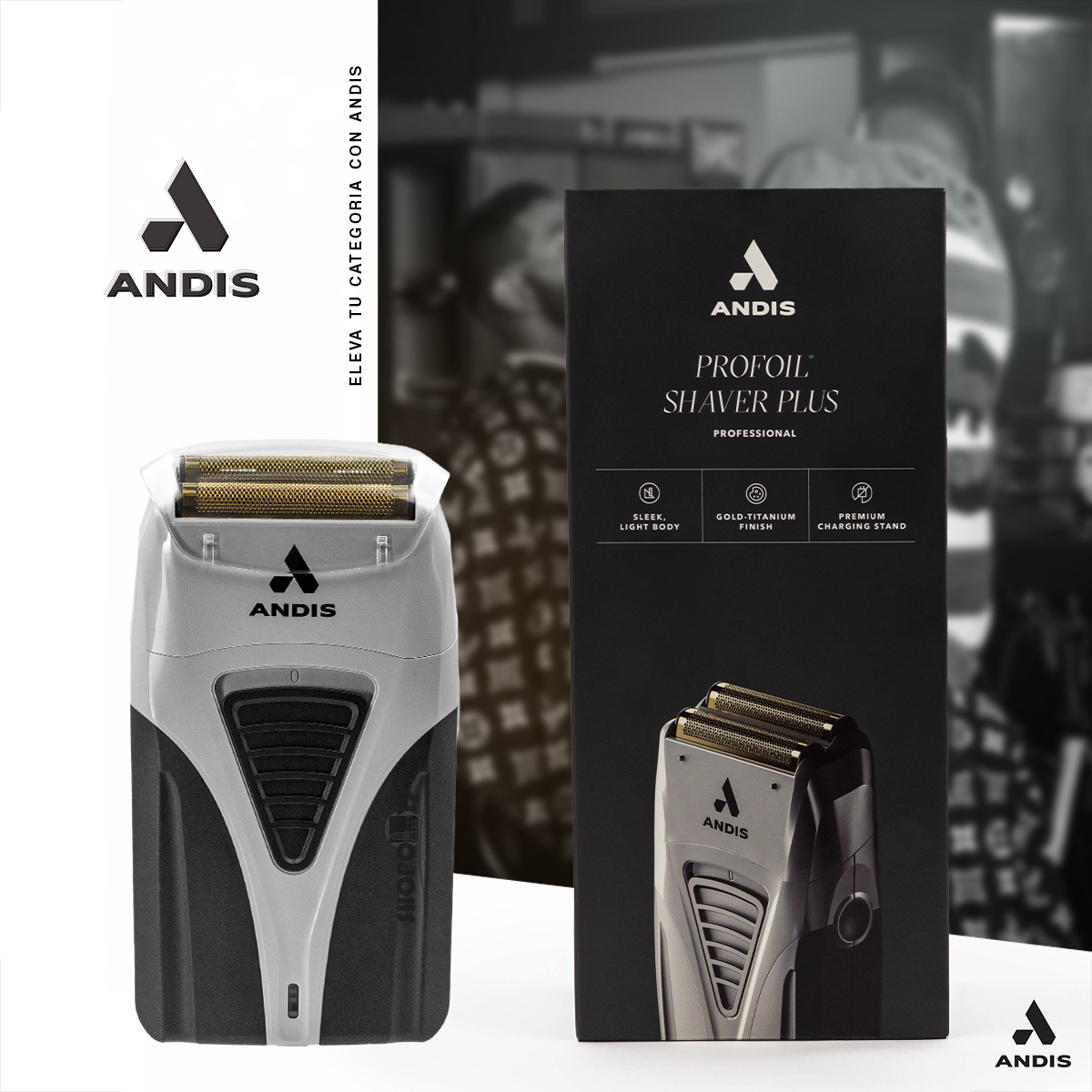 Afeitadora Andis Profoil Shaver Plus Profesional Inalambrica