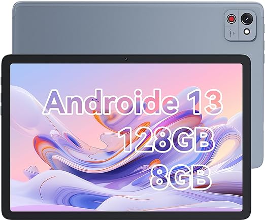 CUBOT [2024 más Nuevo] Tablet Tab 60, Pantalla FHD de 10.1" Tableta Android 13, 8GB RAM 128GB ROM 6000mAh Batería, cámara de 13MP+ 5MP, Tablet WiFi 5G/2.4G con Estuche