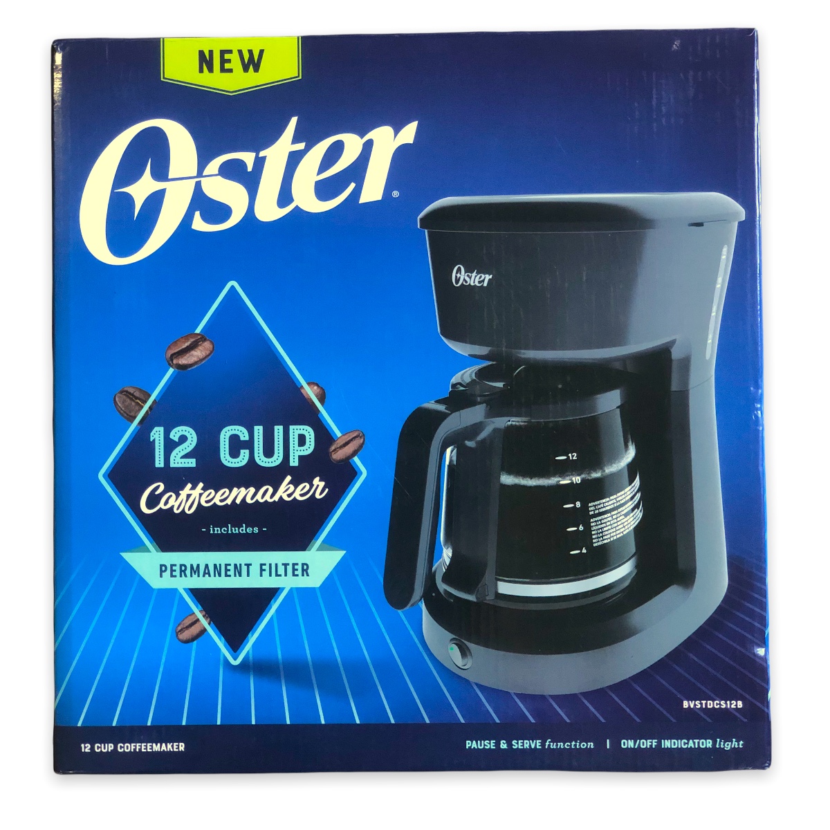 Cafetera Oster De 12 Tazas Con Filtro Permanente
