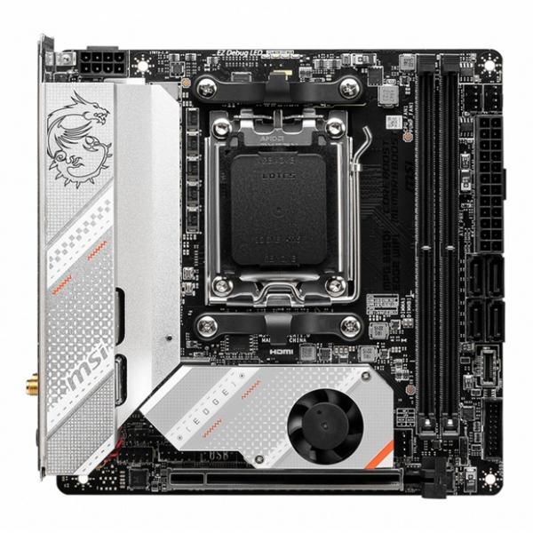 Tarjeta Madre MSI Mini-ITX MPG B650I EDGE WIFI S-AM5 AMD B650 HDMI 96GB DDR5 para AMD
