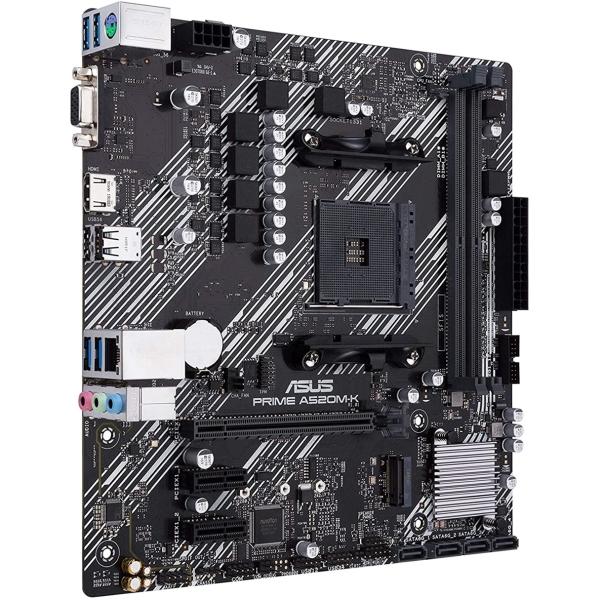 Tarjeta Madre Asus Prime A520m-k AM4 AMD 3ra gen Ryzen DDR4 hdmi m.2