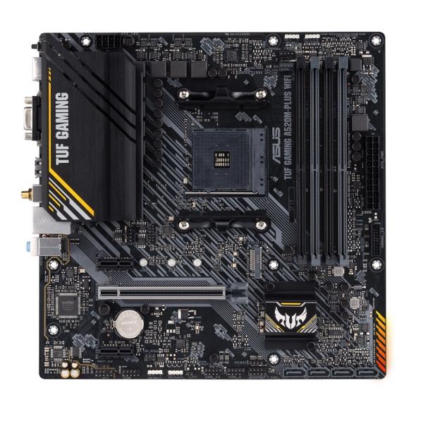 Tarjeta Madre ASUS Micro ATX TUF Gaming A520M-Plus WIFI S-AM4 AMD A520 HDMI 128GB DDR4 Para AMD