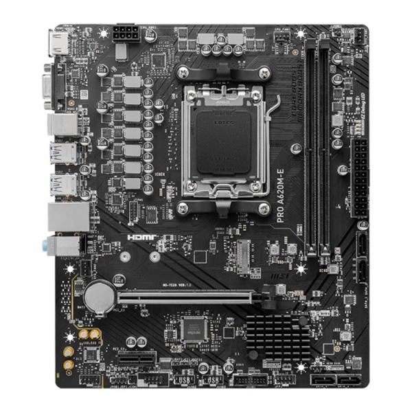 Tarjeta Madre MSI Micro-ATX PRO A620M-E S-AM5 AMD A620 HDMI 96GB DDR5 para AMD