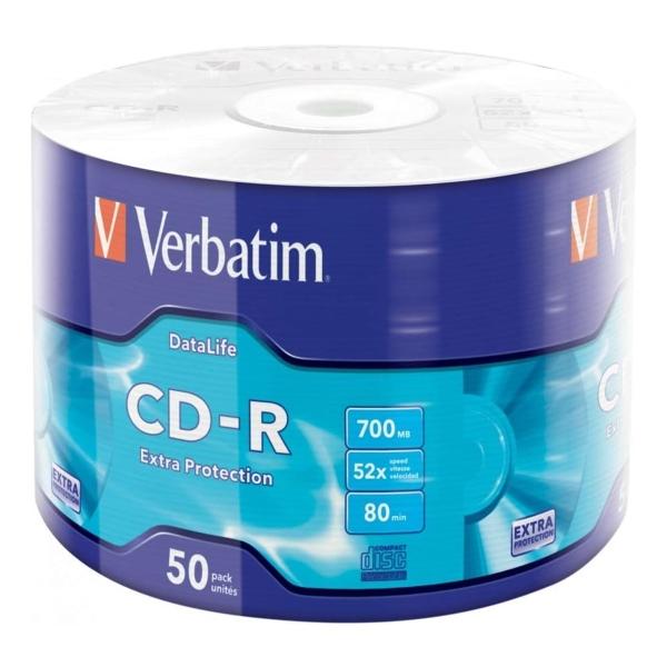 Torre de Discos Virgenes para CD Verbatim CD-R 50 Discos
