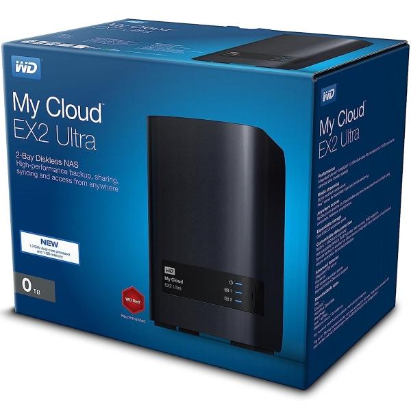 NAS Western Digital My Cloud EX2 Ultra 0tb sin Discos 2 Bahias 1.3GHz 1GB RAM